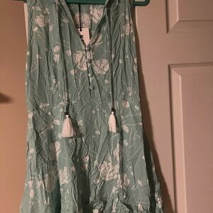 Kivari Mint Green Floral Dress
